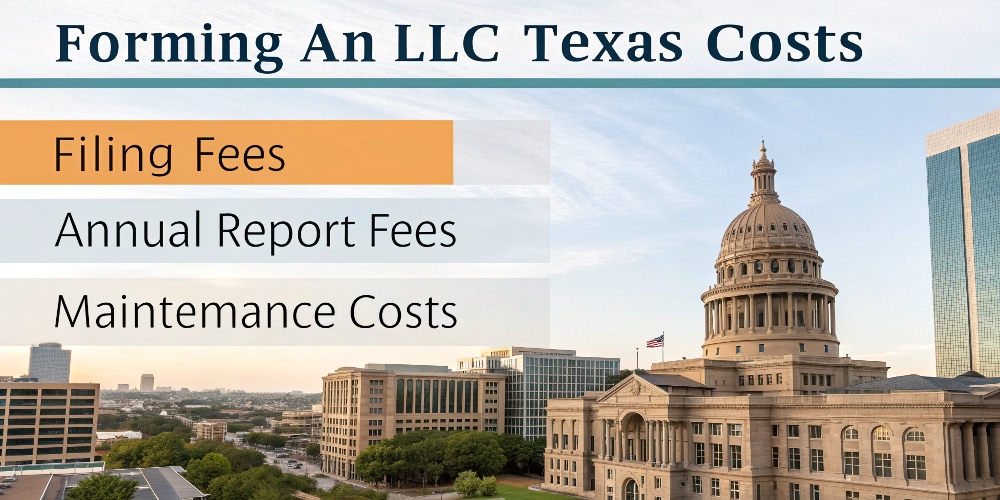cost of llc in texas in 2025