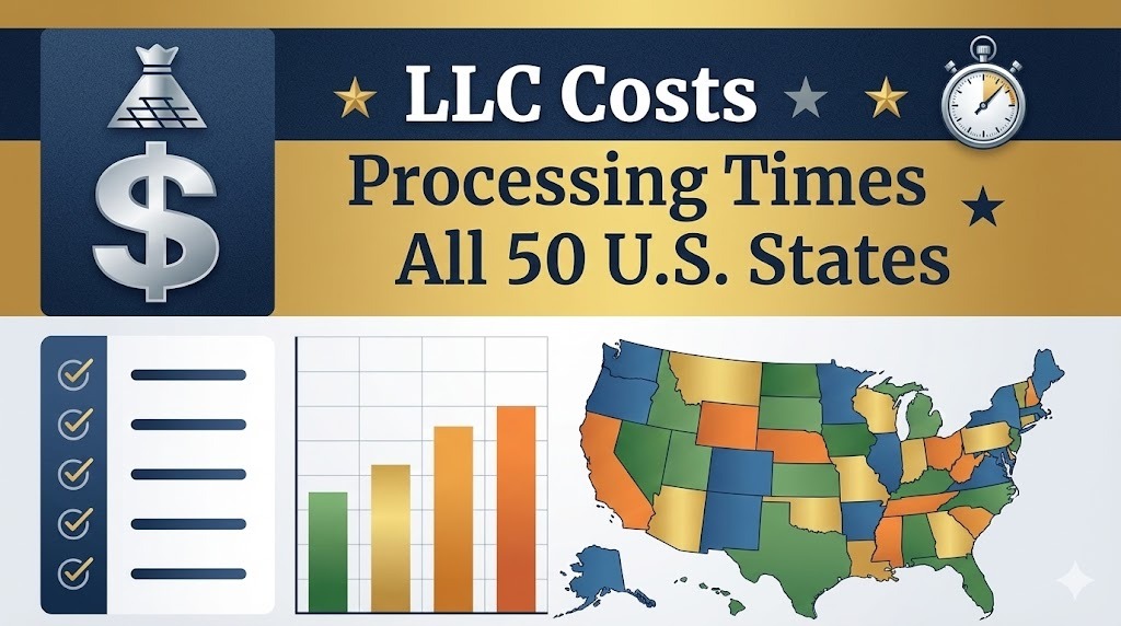 LLC Processing Time By State (2025)