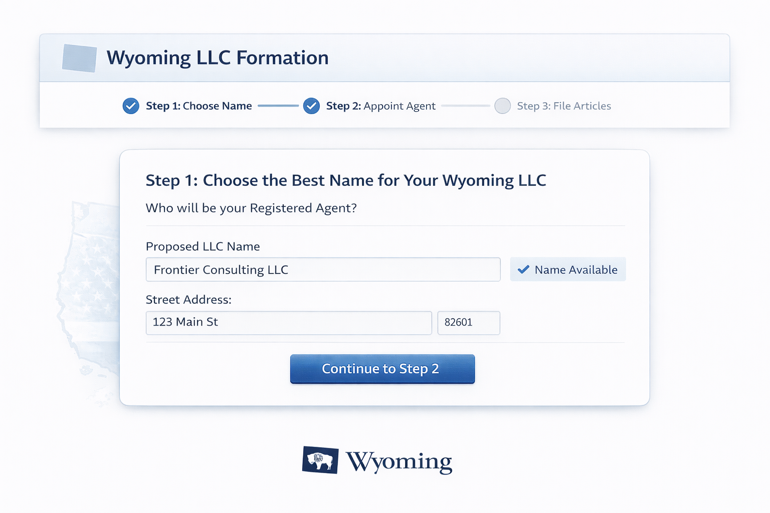 Step 1: Choose the Best Name for Your Wyoming LLC