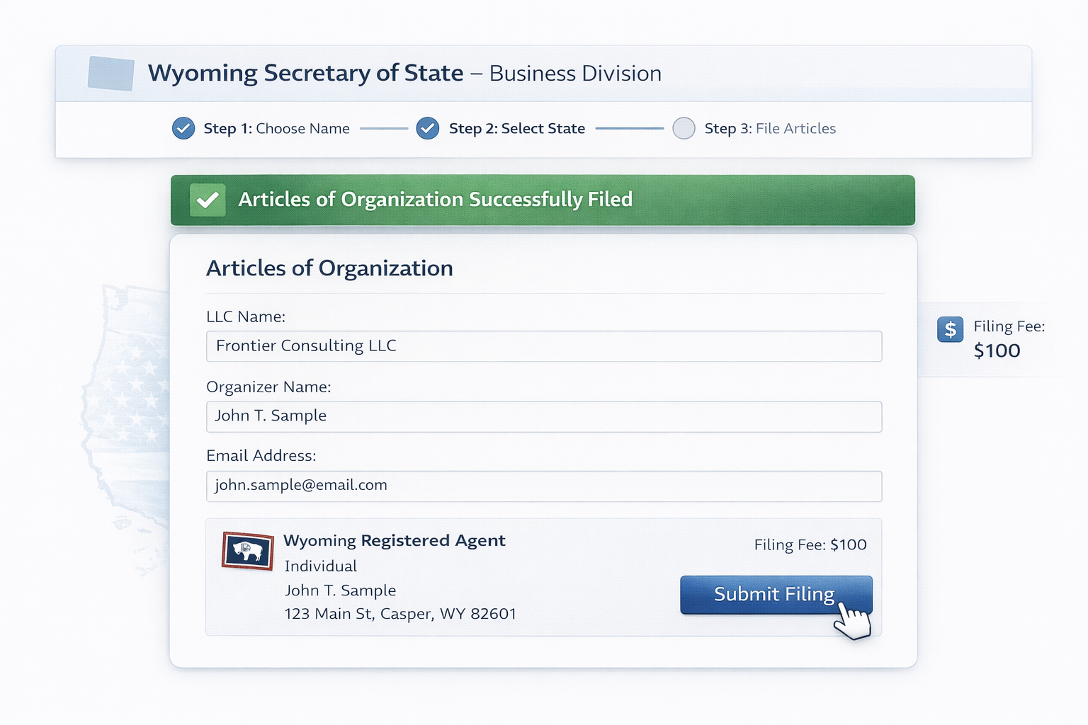 Step 3: File Articles of Organization