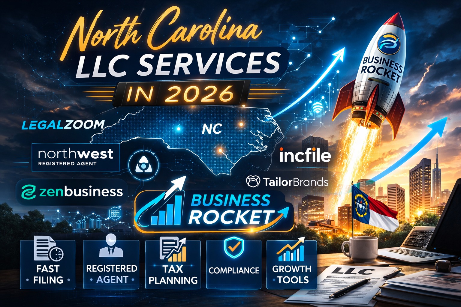 Best North Carolina LLC Formation Services Companies in 2026