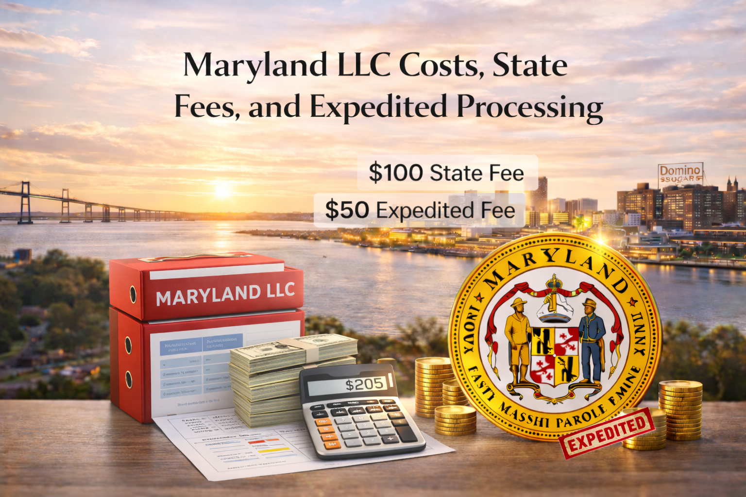 Maryland LLC Costs, State Fees, and Expedited Processing