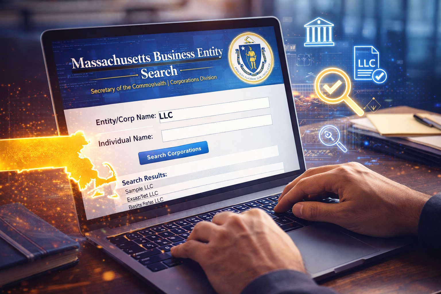 business entity search in massachusetts