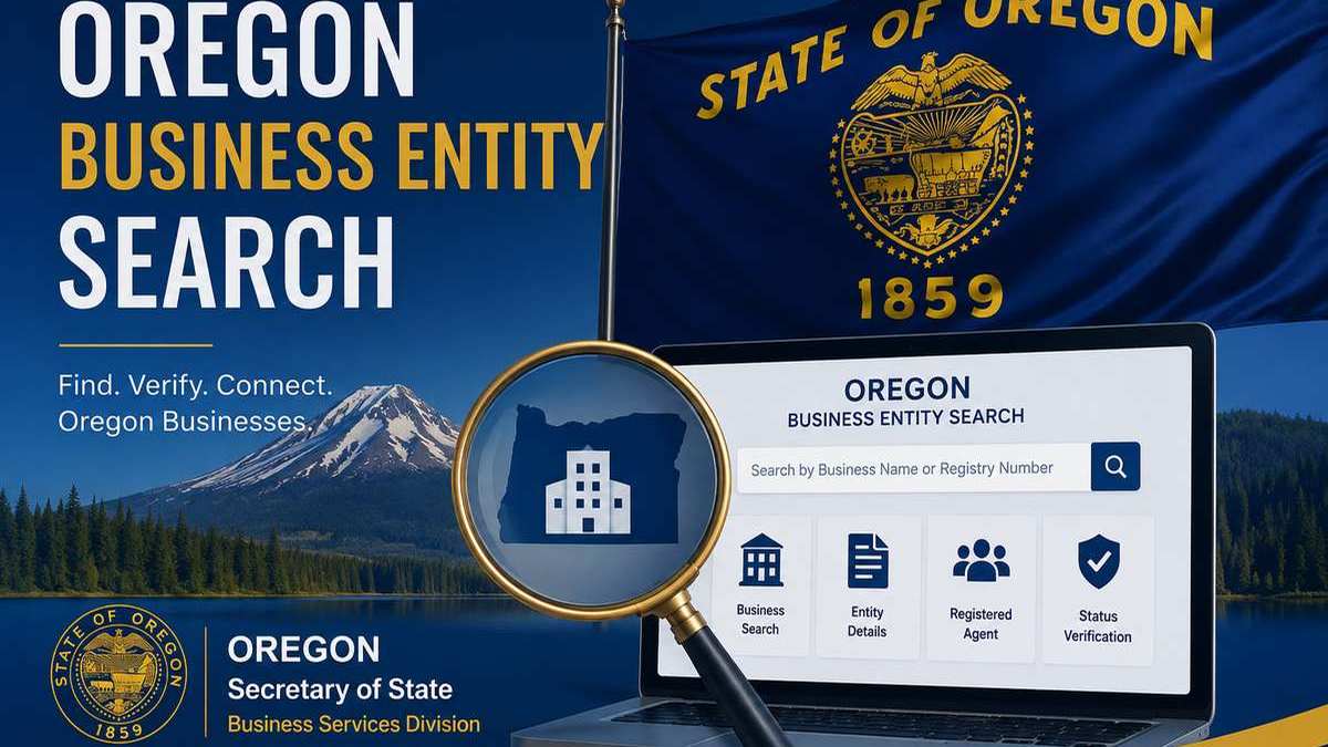 Oregon business entity search overview with official search portal and verification tools.