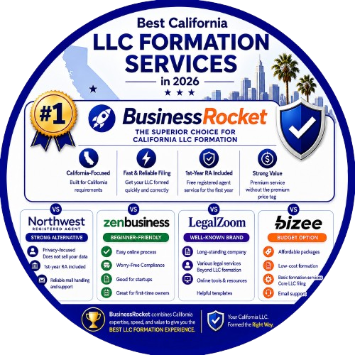 Best California LLC Formation Services in 2026 Compared