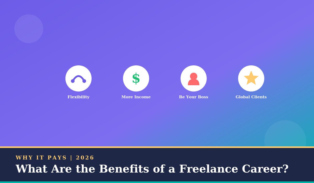 What are the benefits of a freelance career?