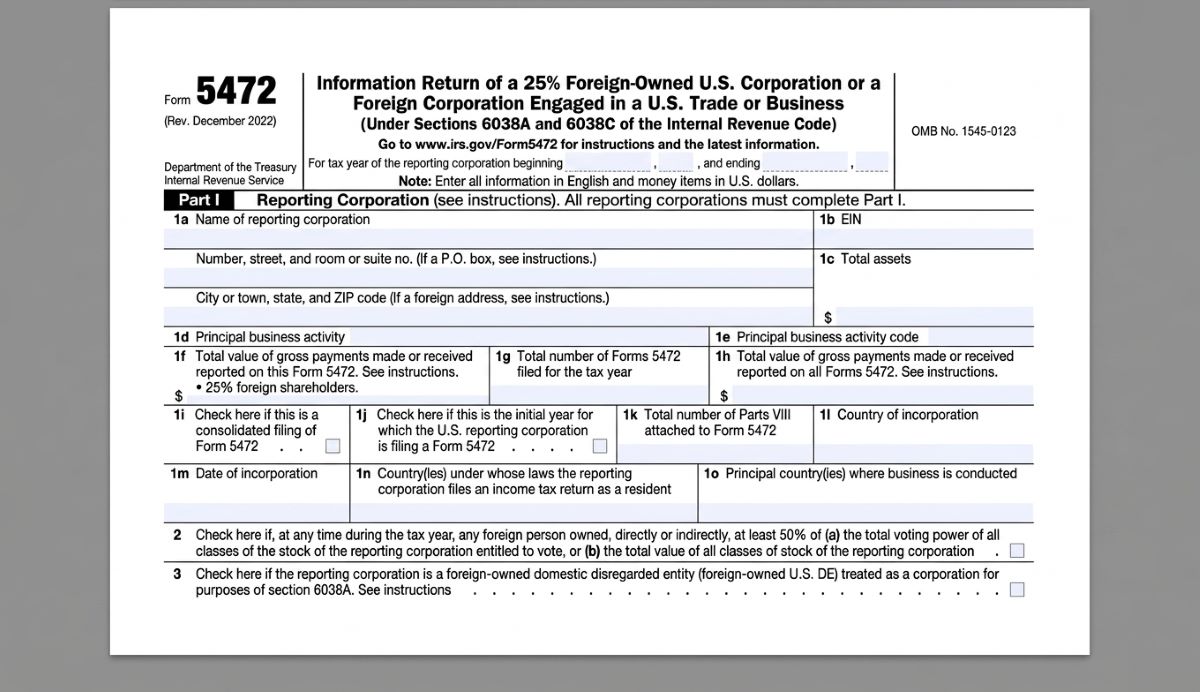 Form 5472 filing requirement for foreign-owned LLCs