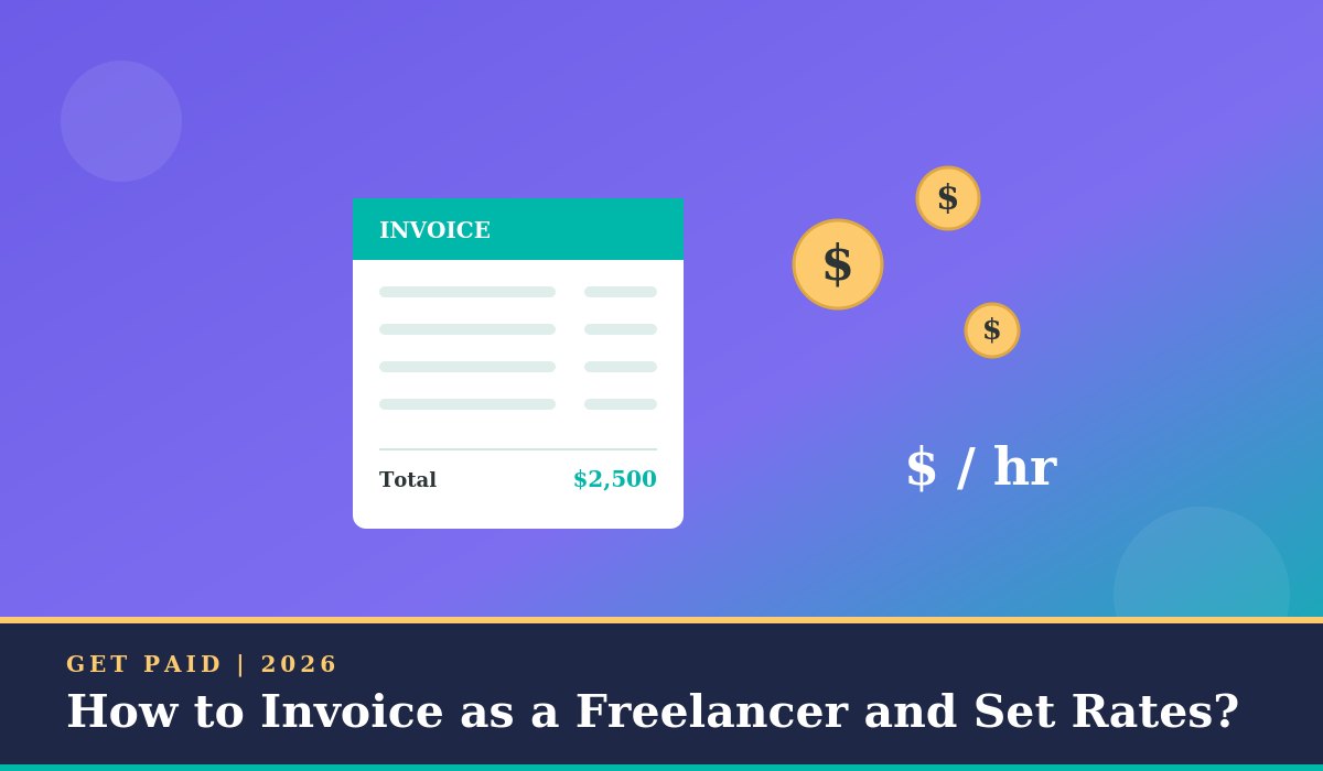 How to invoice as a freelancer and set rates?