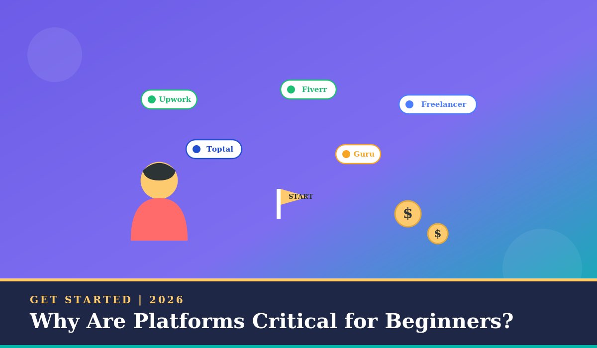 Why are professional platforms critical for beginners?