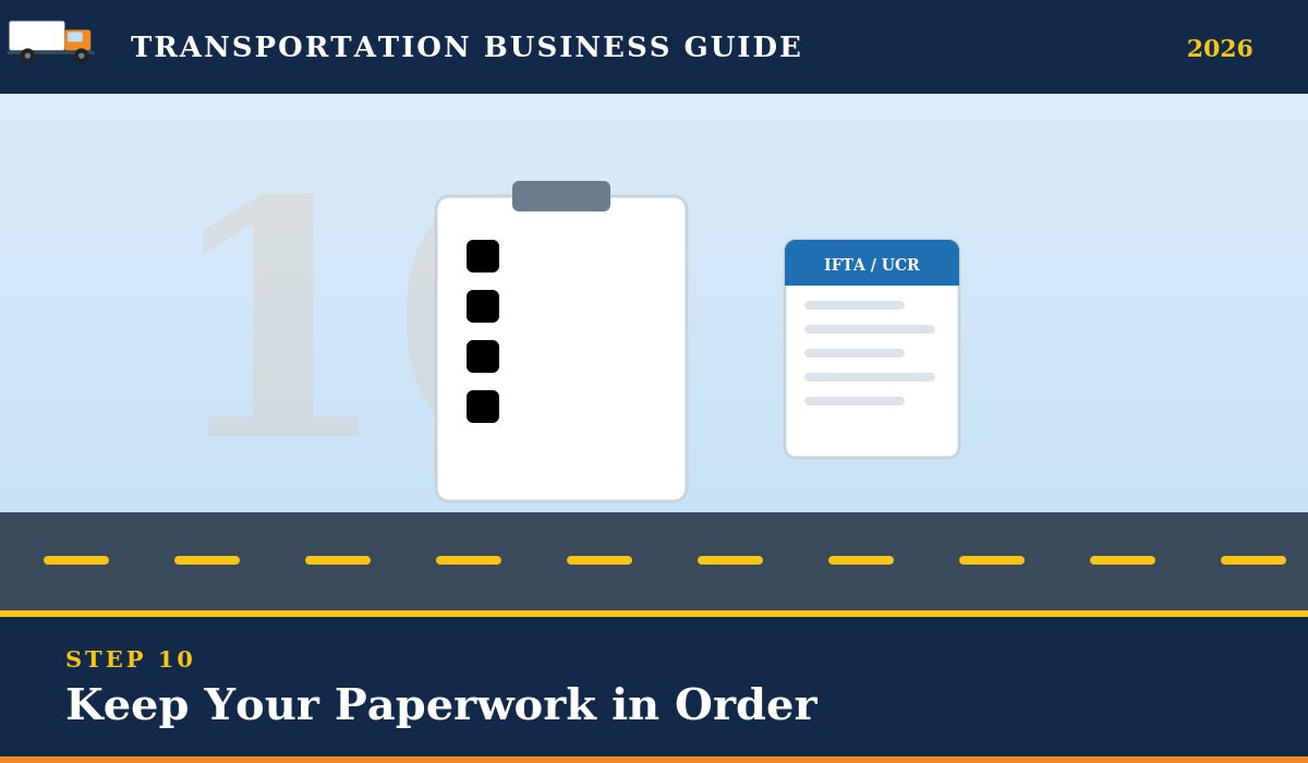 Keep your transportation business paperwork in order
