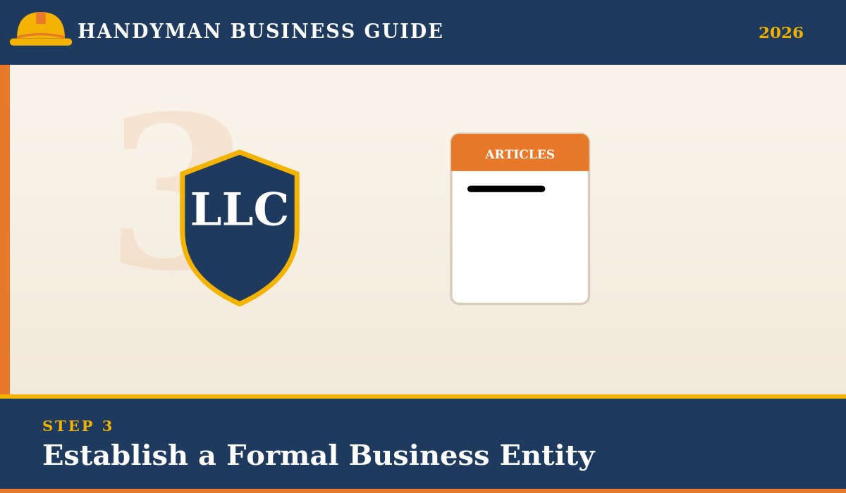 Form an LLC for your handyman business