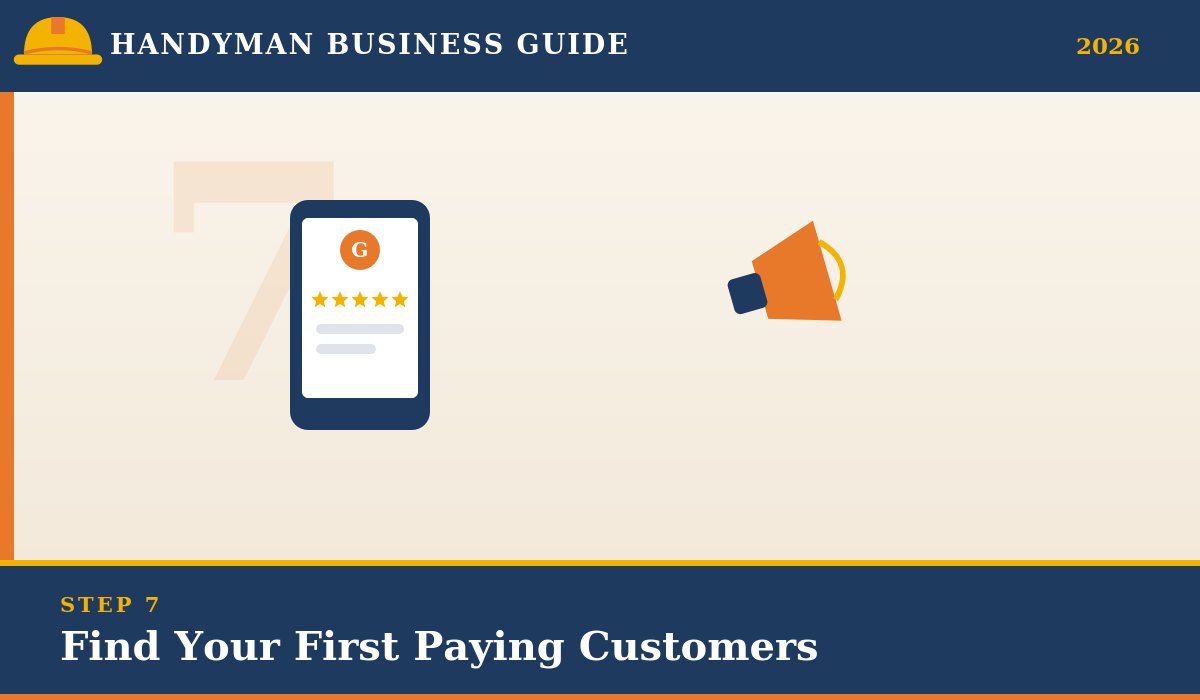 Find your first paying handyman customers