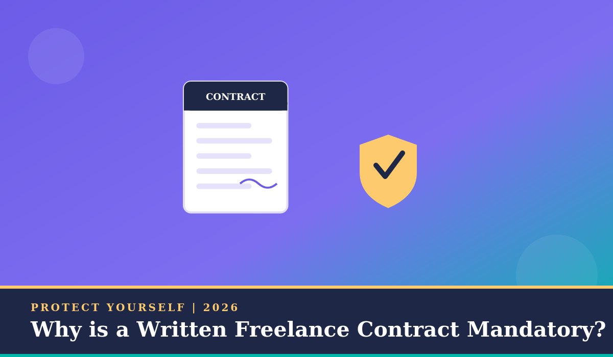 Why is a written freelance contract mandatory?